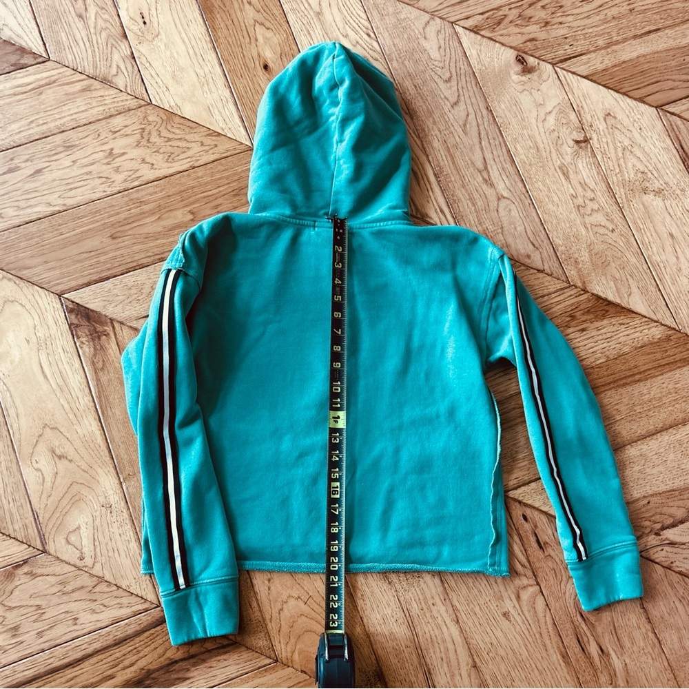 Evereve Kerry Tape Trim Hoodie Green Women Small View 2